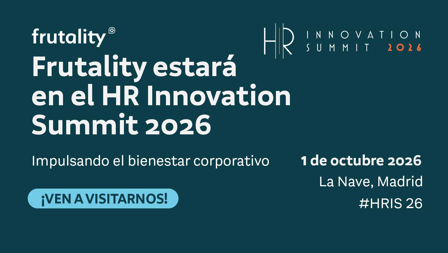 Frutality estará en el HR Innovation Summit 2026