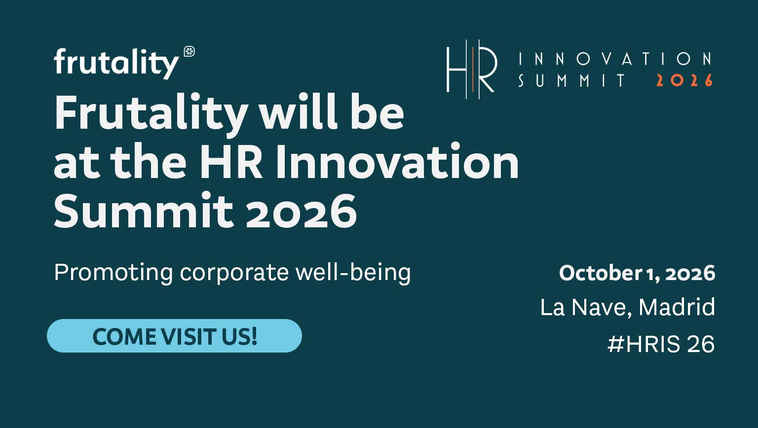 Frutality will be at the HR Innovation Summit 2026